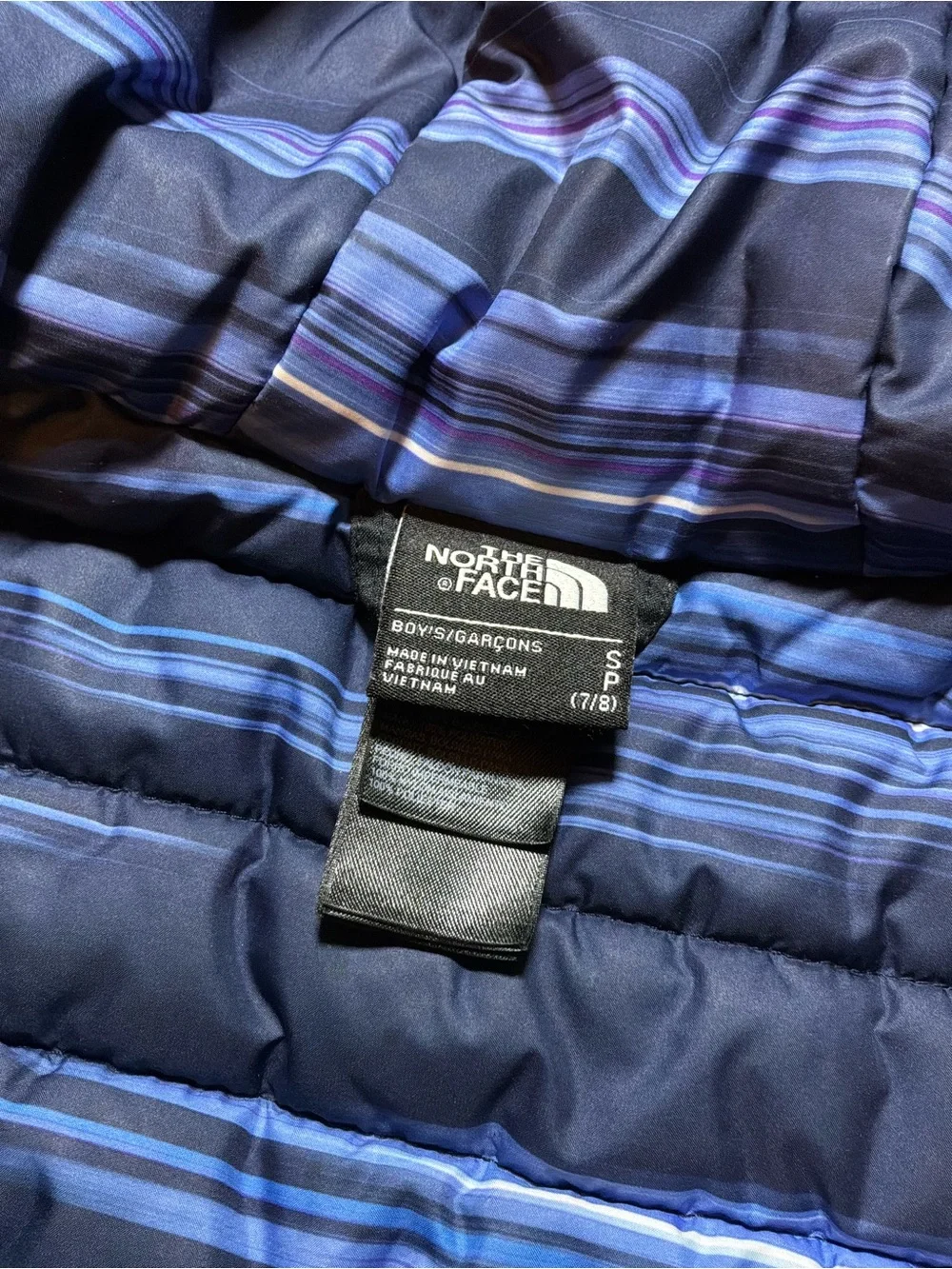 The north face boys jacket insulated & waterproof size 7/8 small